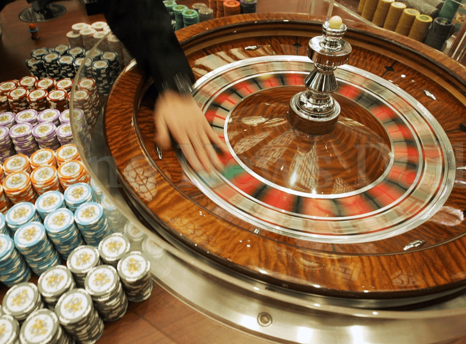 playing roulette
